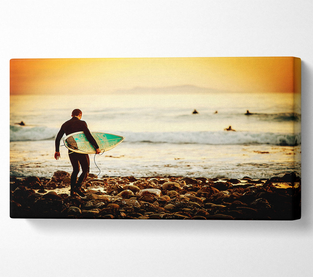  A Canvas Print of Early Morning Surf Canvas Art