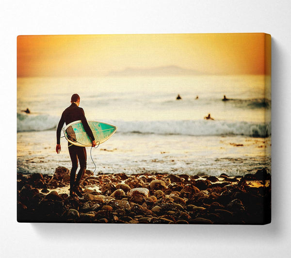  A Canvas Print of Early Morning Surf Canvas Art