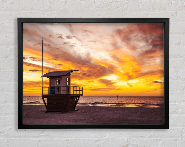 Watchers Tower Sunset Framed Print