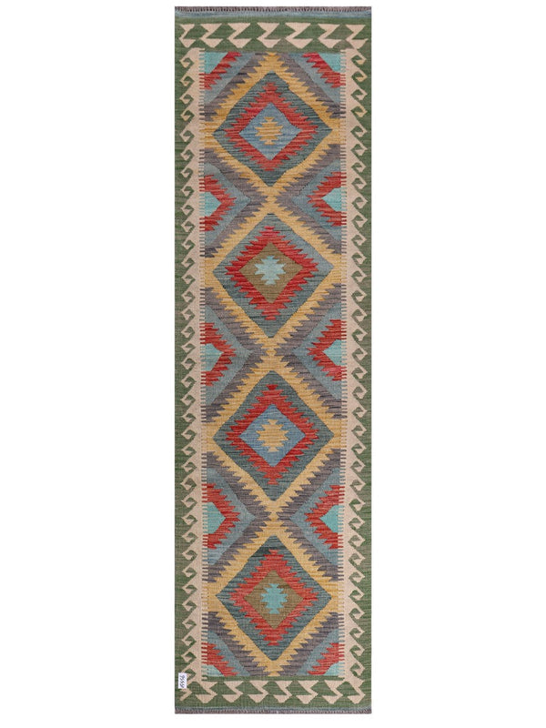 Maimana Afghanistan Kilim Runner - 300 x 85 cm