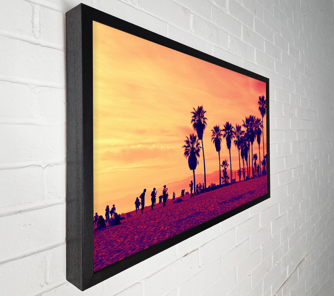  A Canvas Print of Santa Monica Sunset Canvas Art