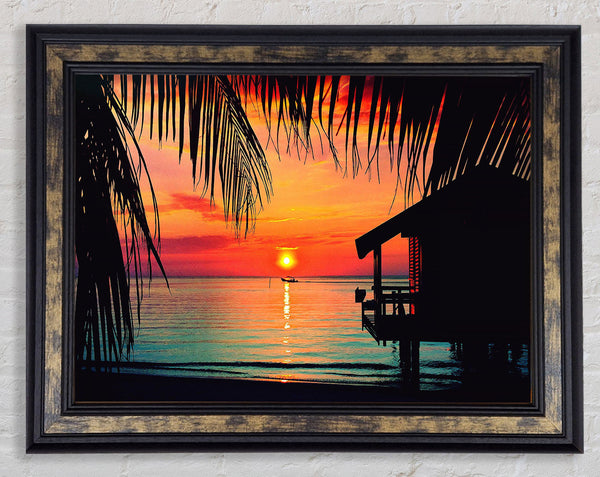 Paradise Living Framed Print