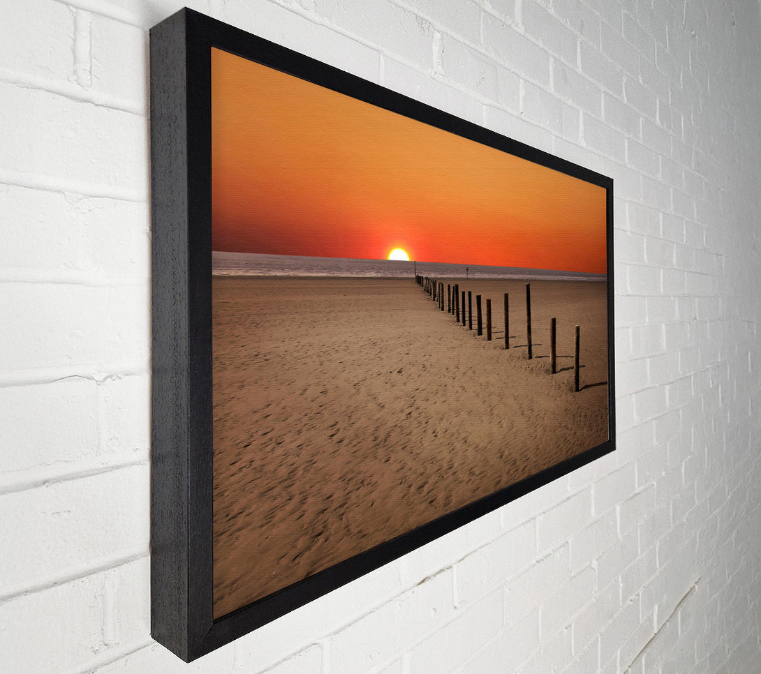 A Canvas Print of Sunset Walk Canvas Wall Art