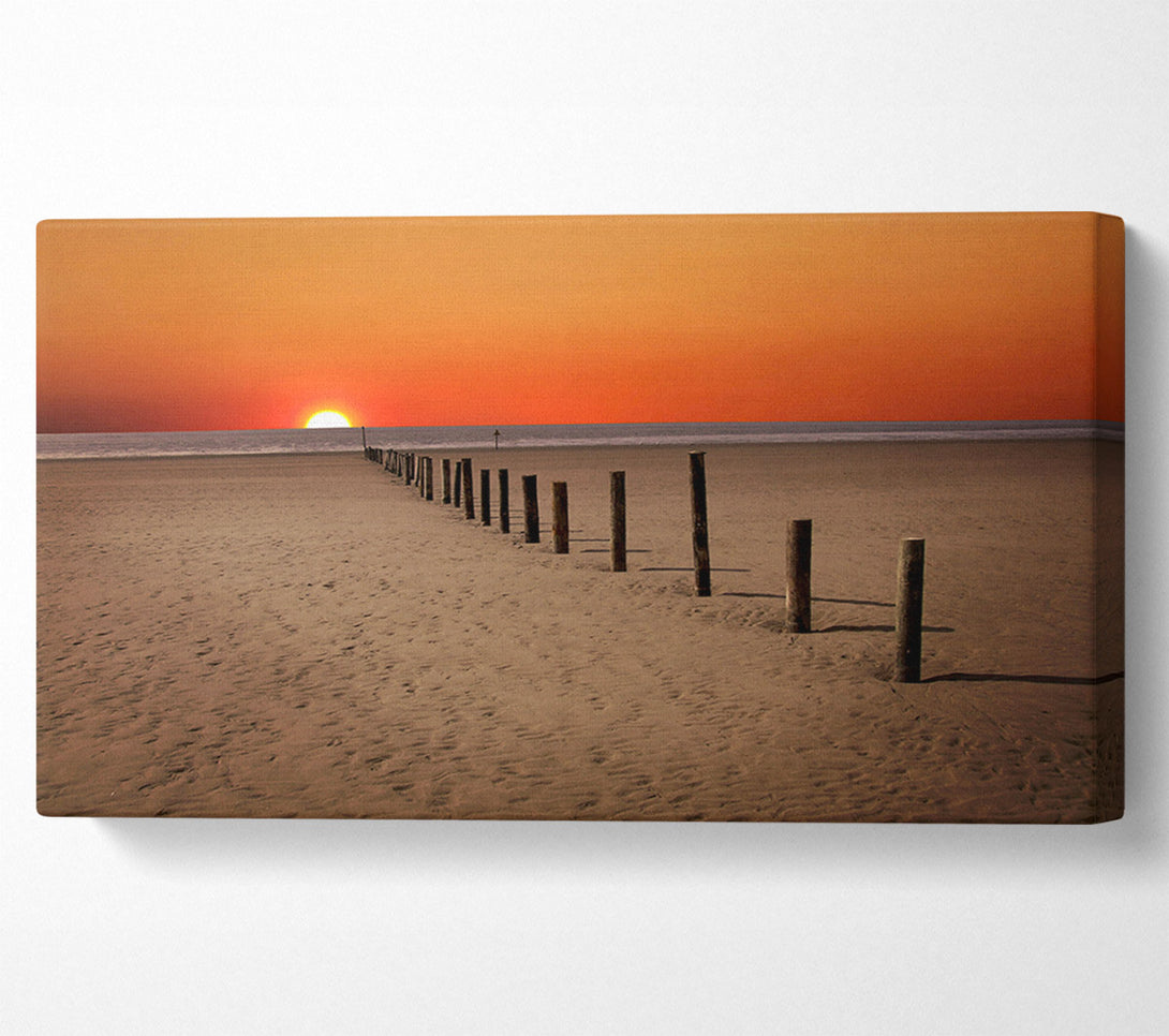  A Canvas Print of Sunset Walk Canvas Wall Art
