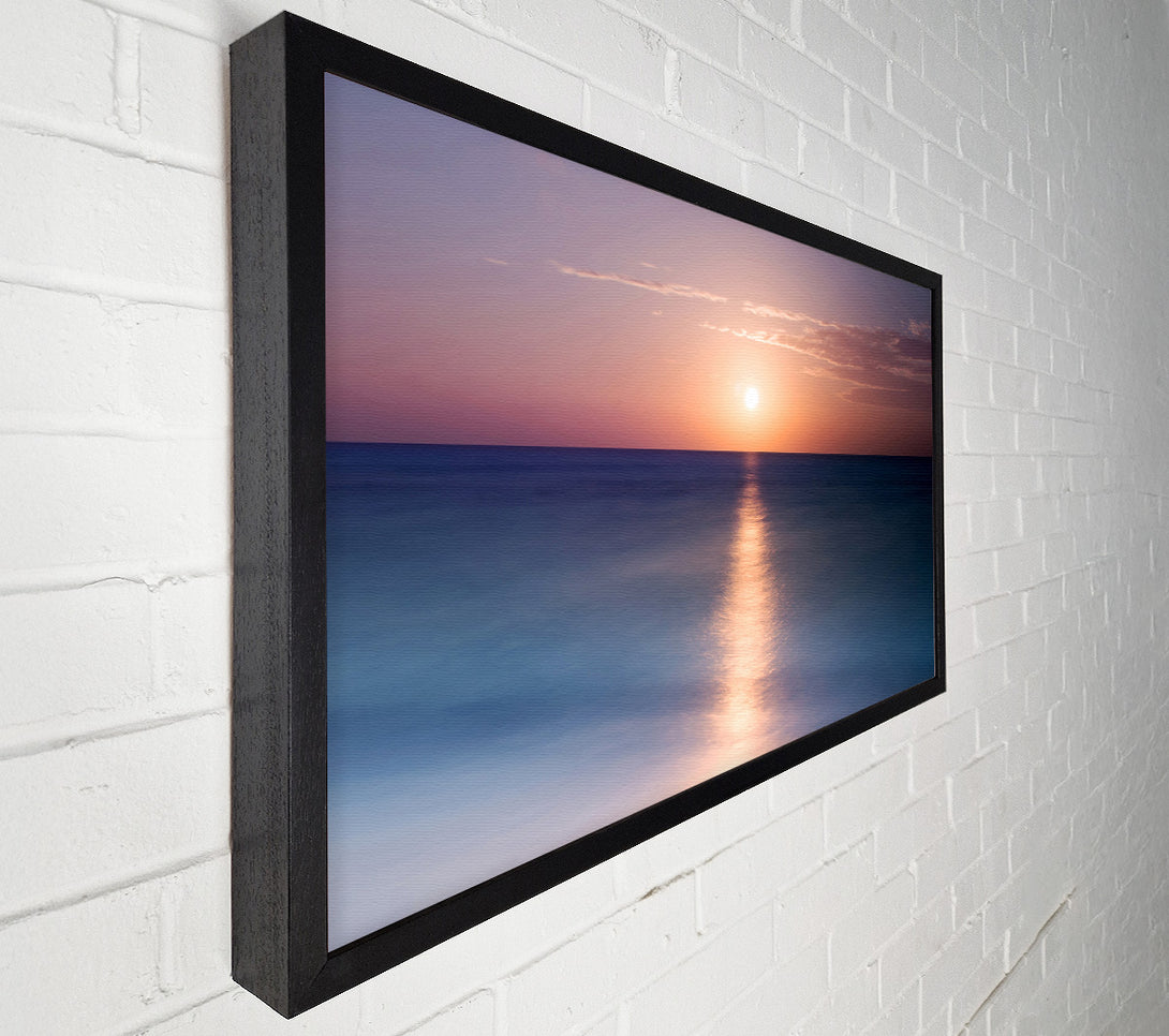  A Canvas Print of Tranquil Ocean Sun Canvas Wall Art