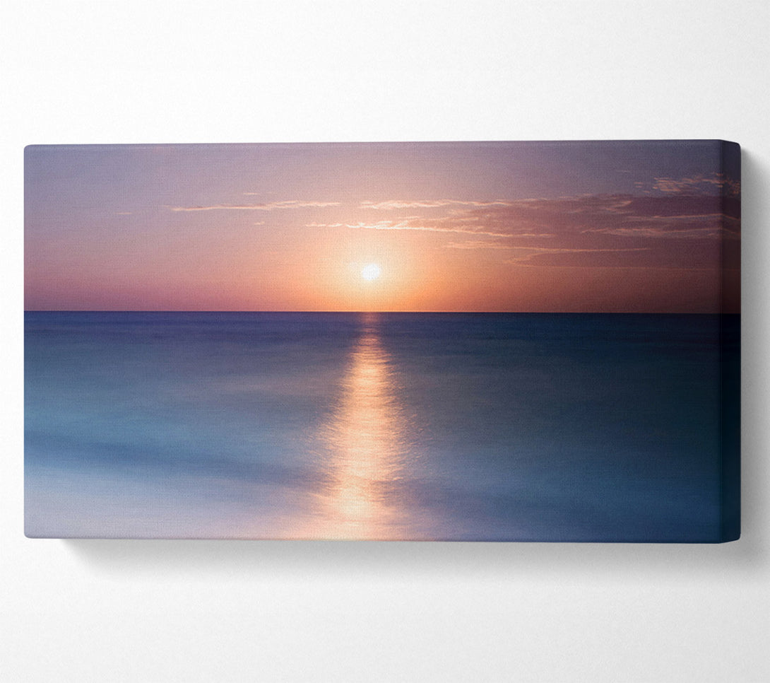  A Canvas Print of Tranquil Ocean Sun Canvas Wall Art
