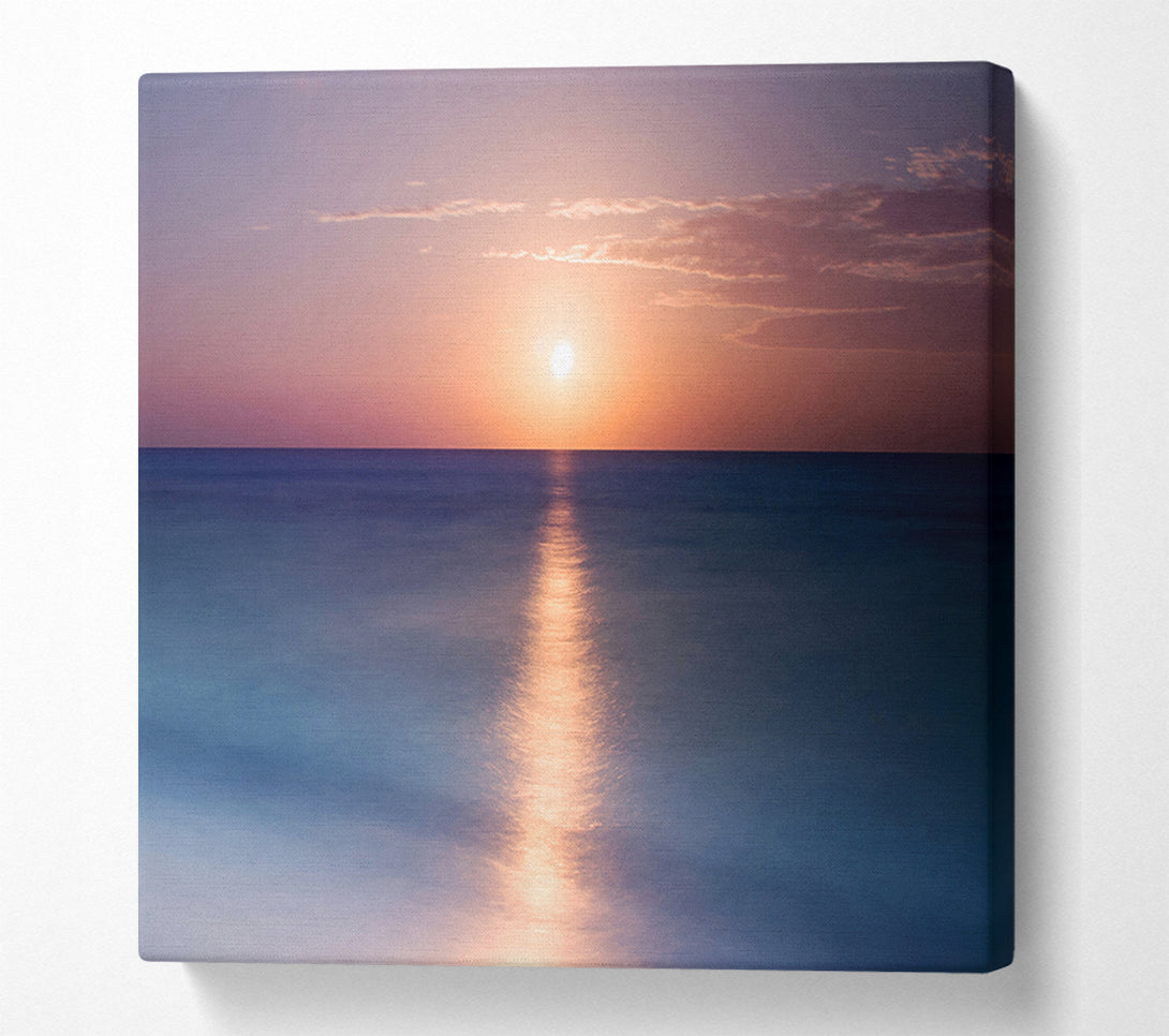  A Canvas Print of Tranquil Ocean Sun Canvas Wall Art