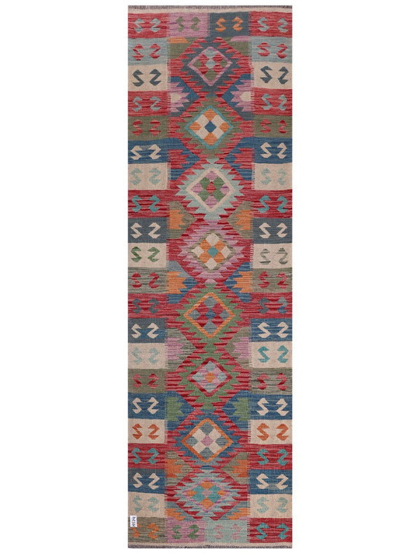 Maimana Afghanistan Kilim Runner - 292 x 90 cm