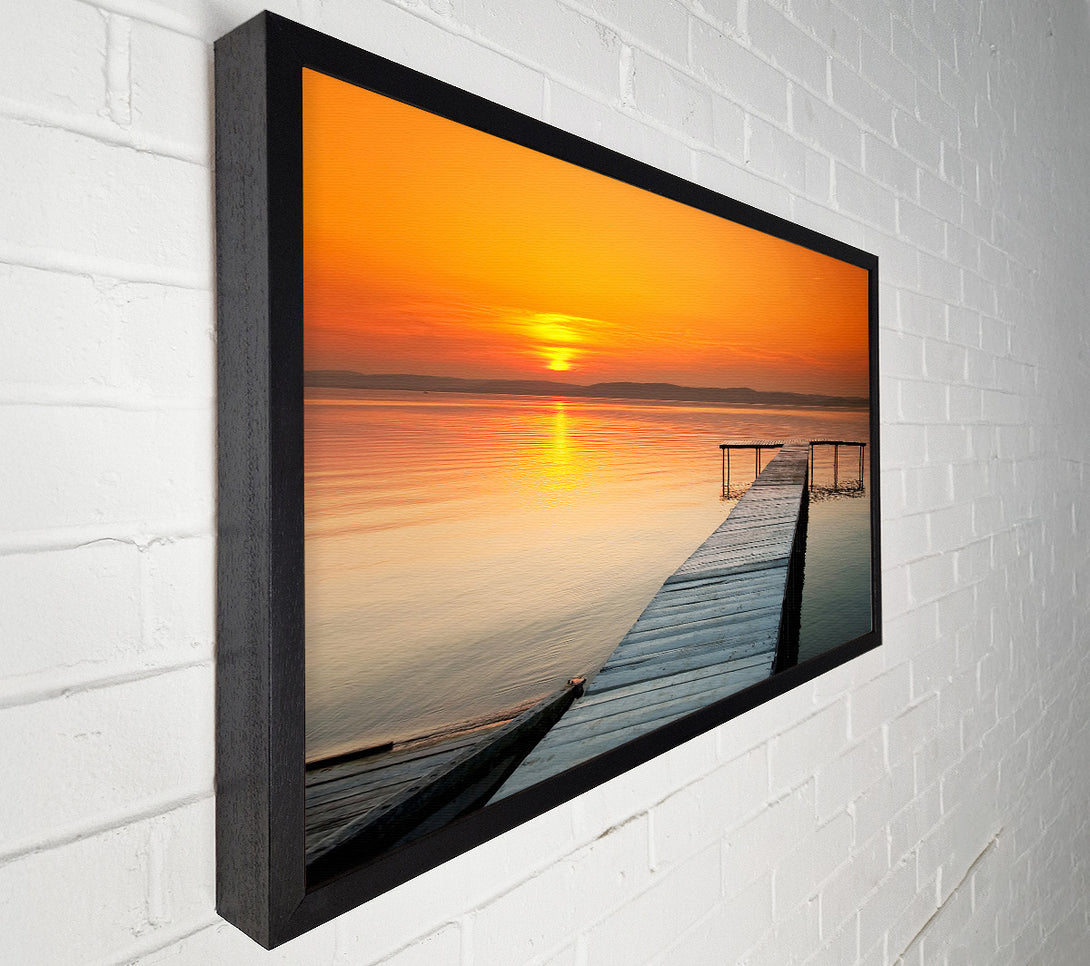  A Canvas Print of Boardwalk Sunset Canvas Wall Art