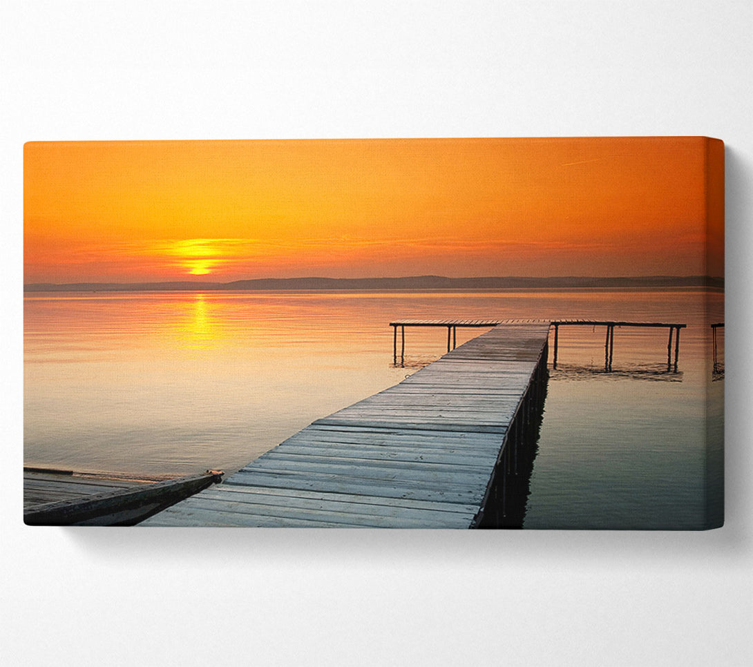  A Canvas Print of Boardwalk Sunset Canvas Wall Art