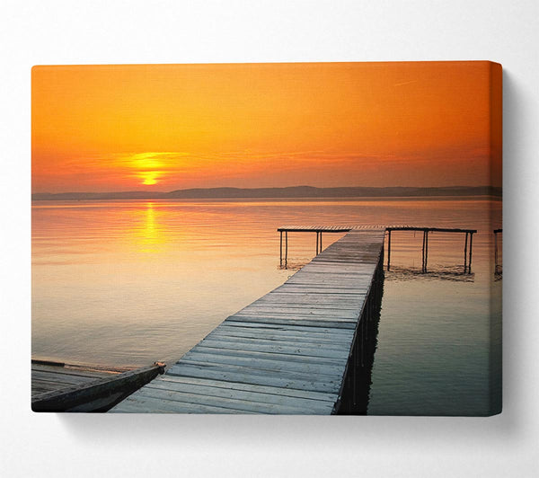  A Canvas Print of Boardwalk Sunset Canvas Wall Art