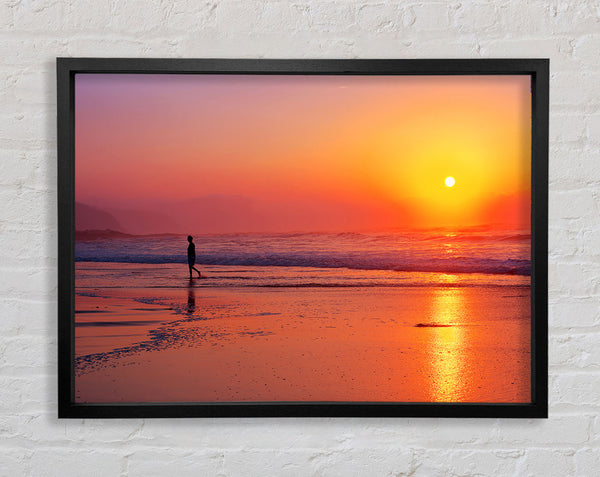 Strolling In Paradise Framed Print