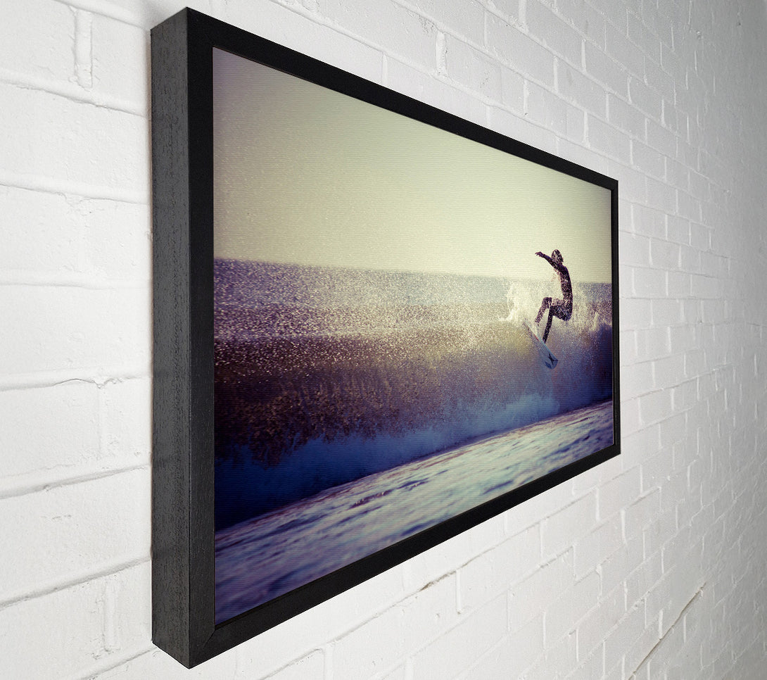  A Canvas Print of Surfing The Waves Canvas Print