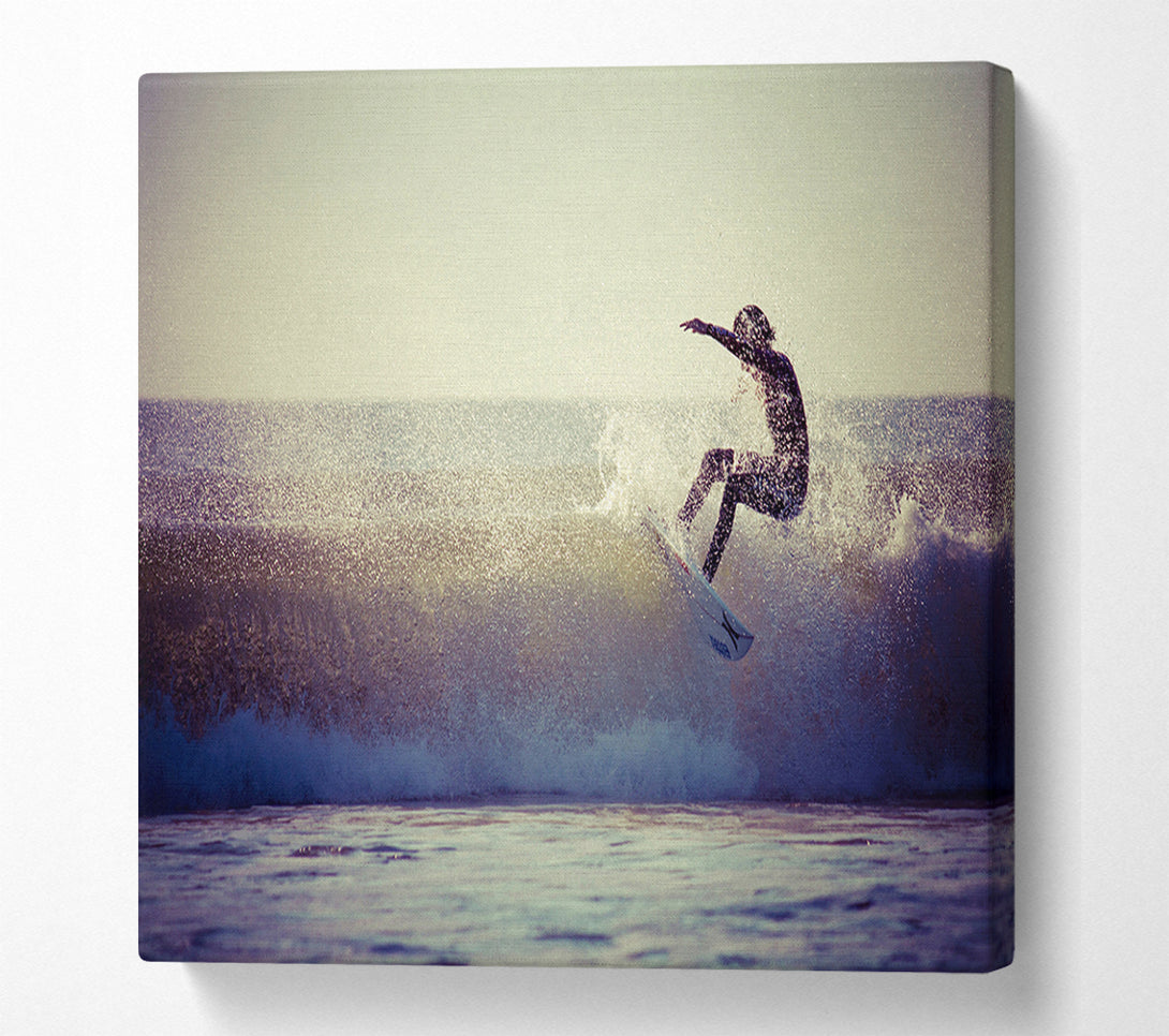  A Canvas Print of Surfing The Waves Canvas Print