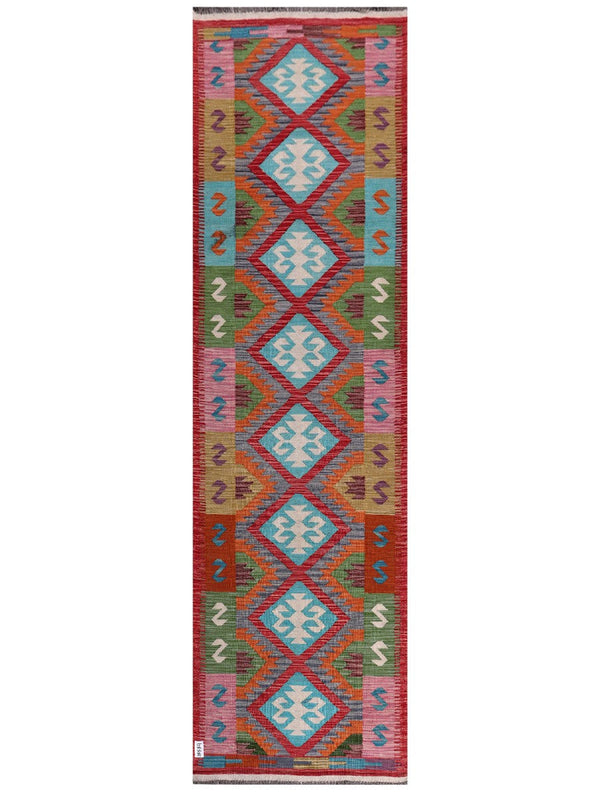 Maimana Afghanistan Kilim Runner - 299 x 84 cm