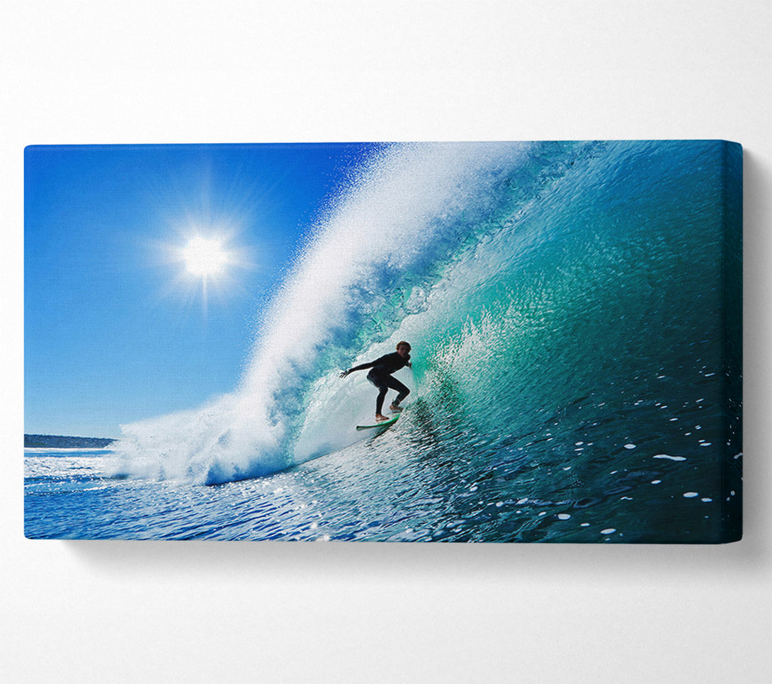  A Canvas Print of Riding The Wave Canvas Wall Art