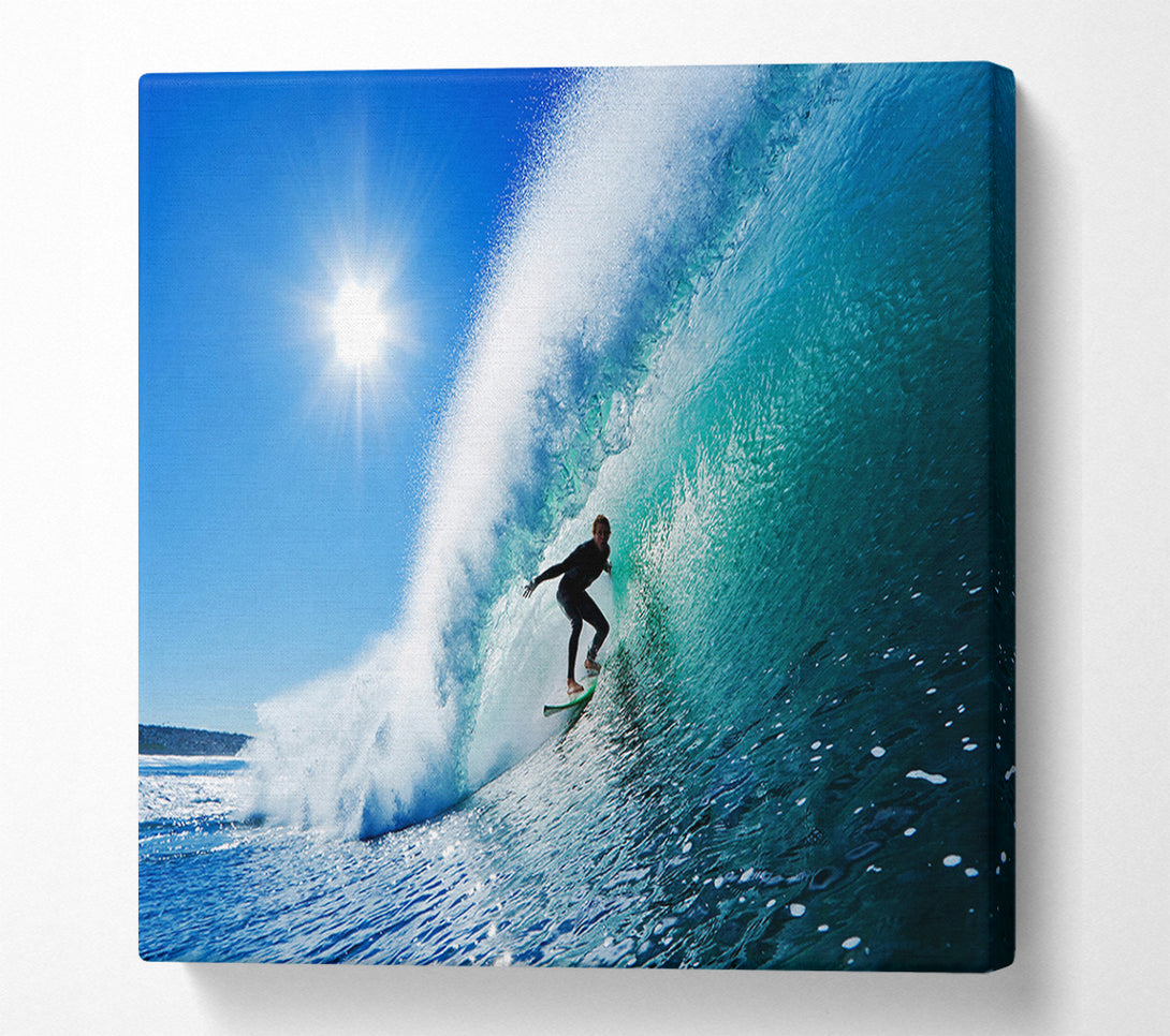 A Canvas Print of Riding The Wave Canvas Wall Art