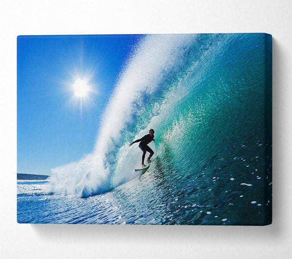  A Canvas Print of Riding The Wave Canvas Wall Art