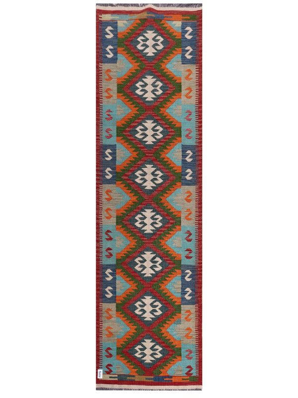 Maimana Afghanistan Kilim Runner - 304 x 85 cm