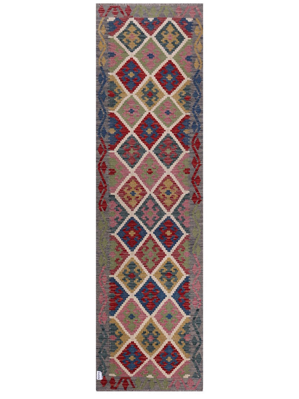 Maimana Afghanistan Kilim Runner - 306 x 86 cm