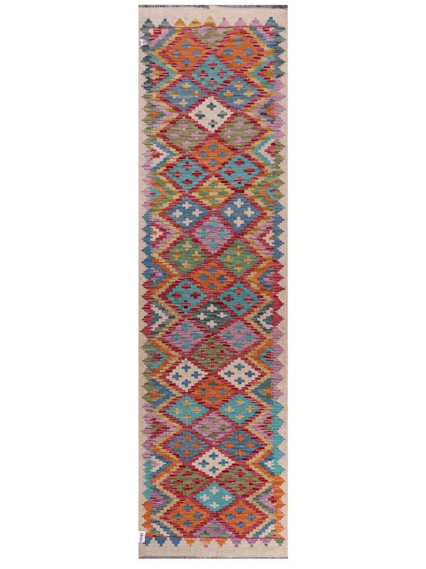 Maimana Afghanistan Kilim Runner - 287 x 79 cm