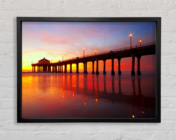 Pier Delight Framed Print
