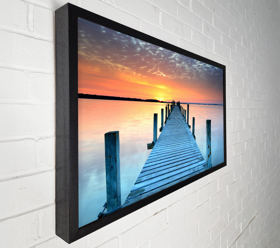  A Canvas Print of Peaceful Boardwalk Skies Canvas Print