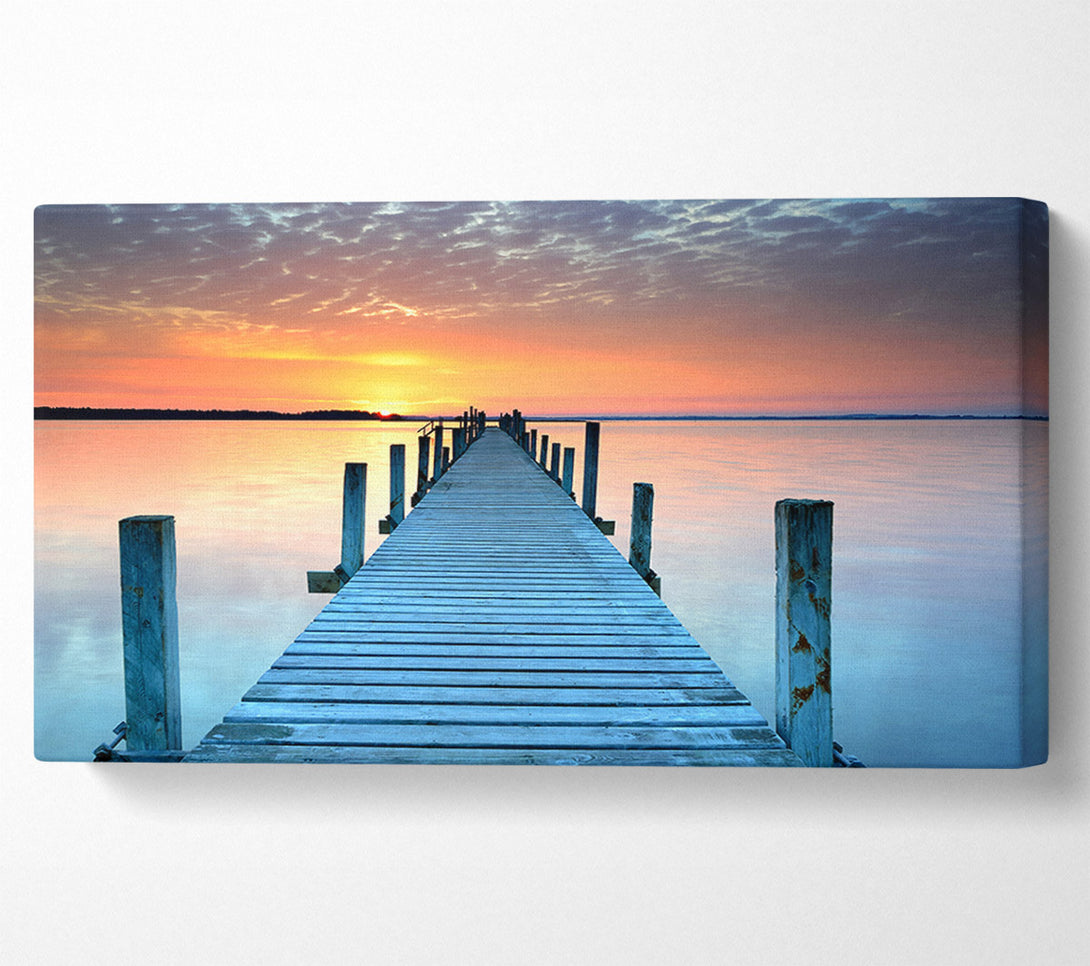  A Canvas Print of Peaceful Boardwalk Skies Canvas Print