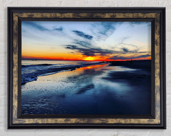 Ocean At Dusk Framed Print