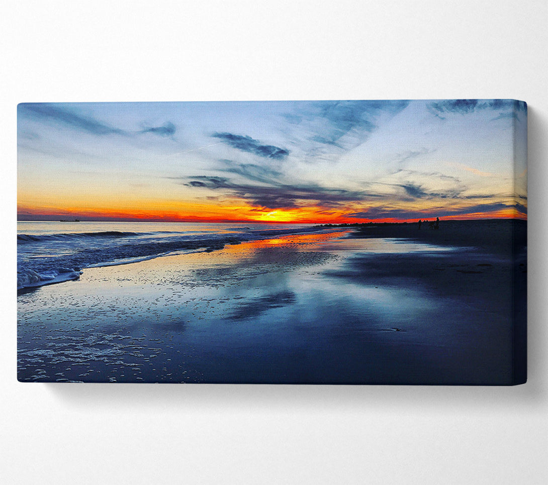  A Canvas Print of Ocean At Dusk Canvas Wall Art