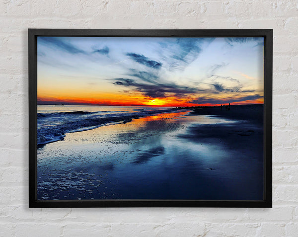 Ocean At Dusk Framed Print