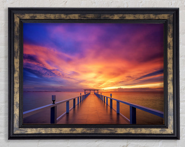 Tranquil Glow Framed Print