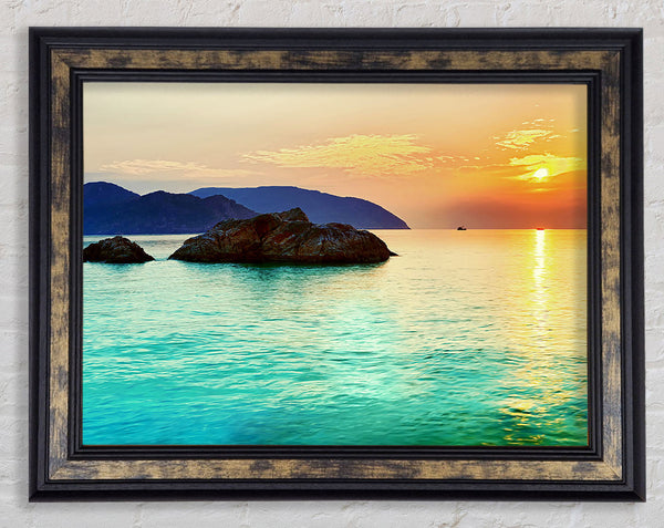 Monuments Of The Ocean Framed Print