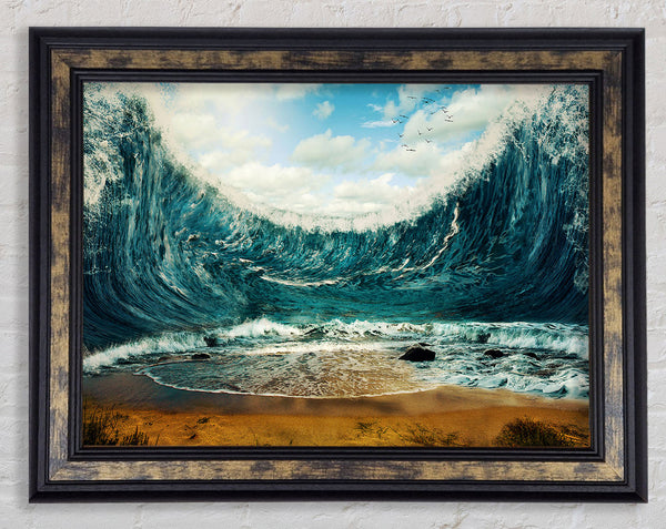 The Ocean Parts Framed Print