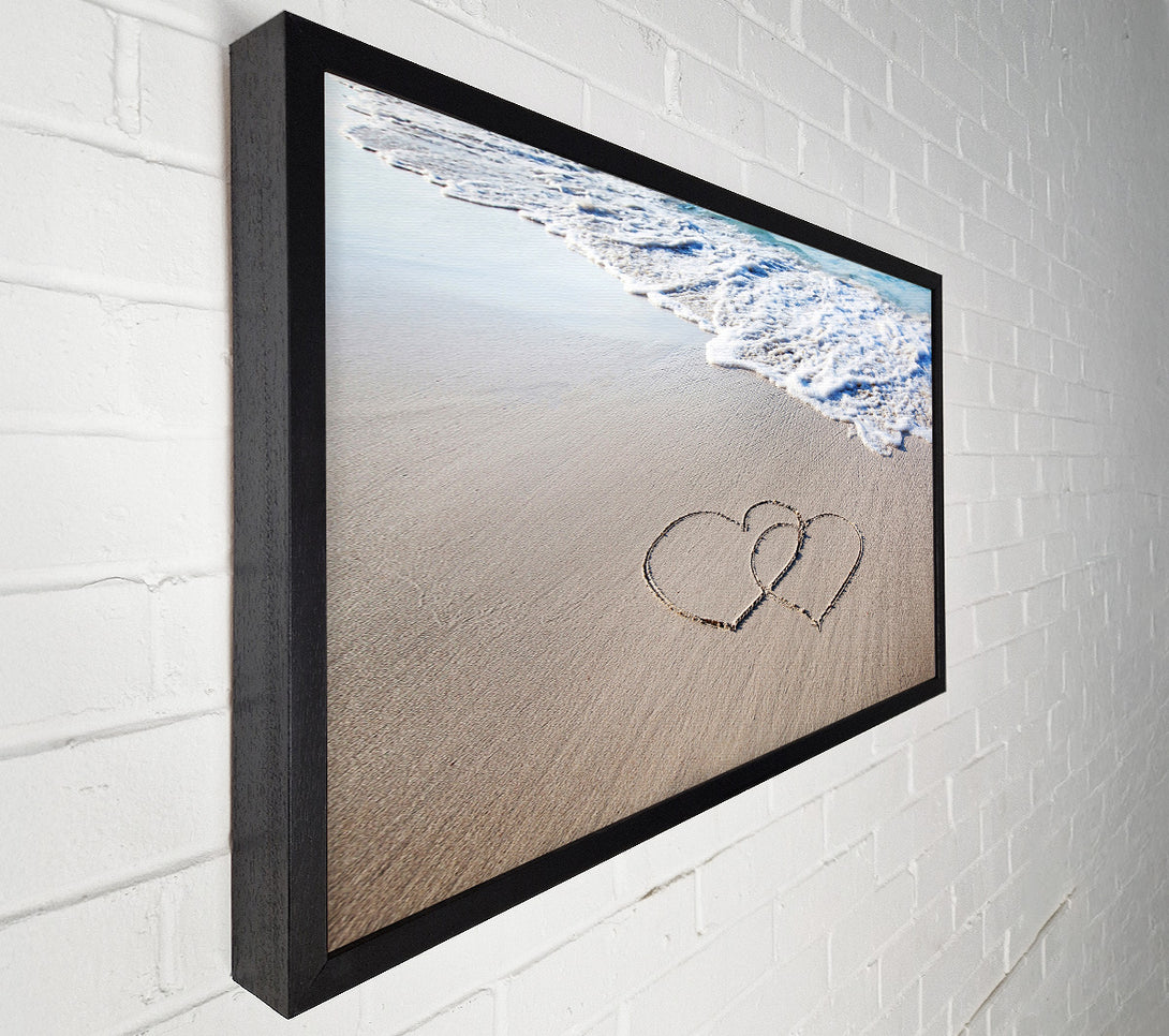  A Canvas Print of Two Hearts As One Canvas Print