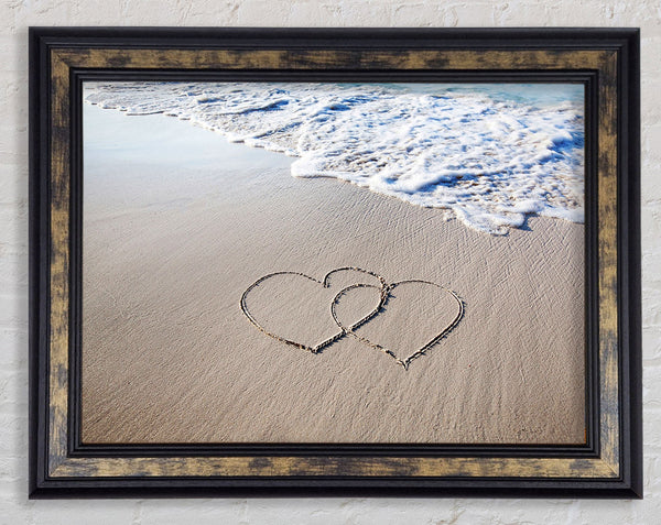 Two Hearts As One Framed Print