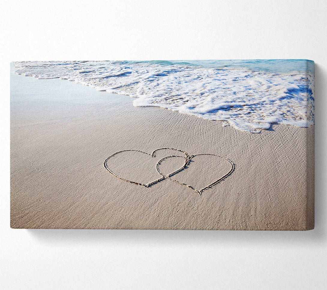  A Canvas Print of Two Hearts As One Canvas Print