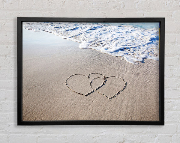 Two Hearts As One Framed Print