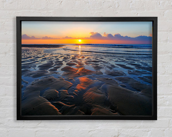 Sun Beam Sands Framed Print