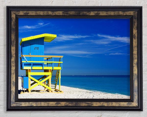 Life Guard Hut Framed Print