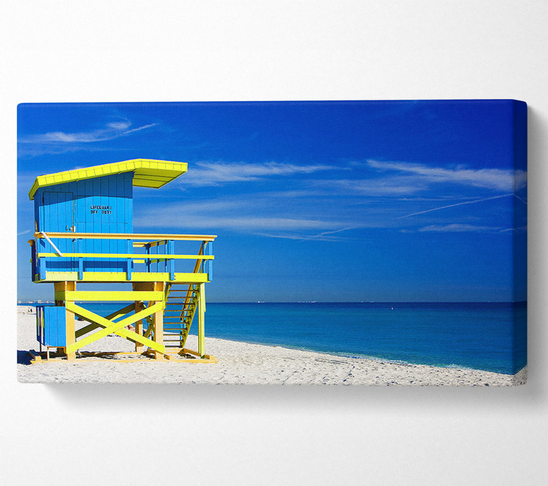  A Canvas Print of Life Guard Hut Canvas Art