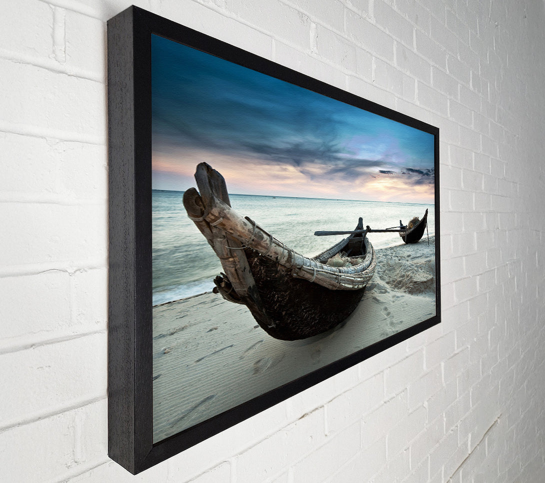  A Canvas Print of Fishing Boat At Dusk Canvas Wall Art