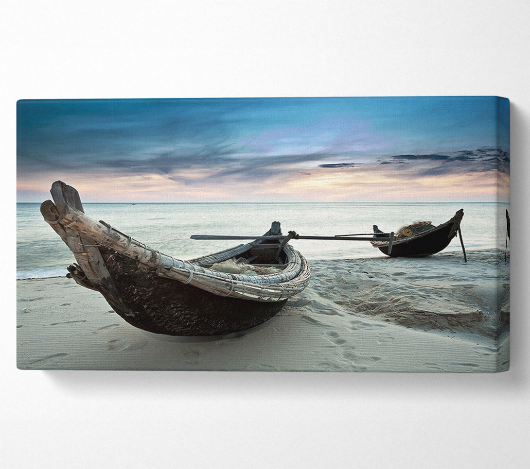  A Canvas Print of Fishing Boat At Dusk Canvas Wall Art