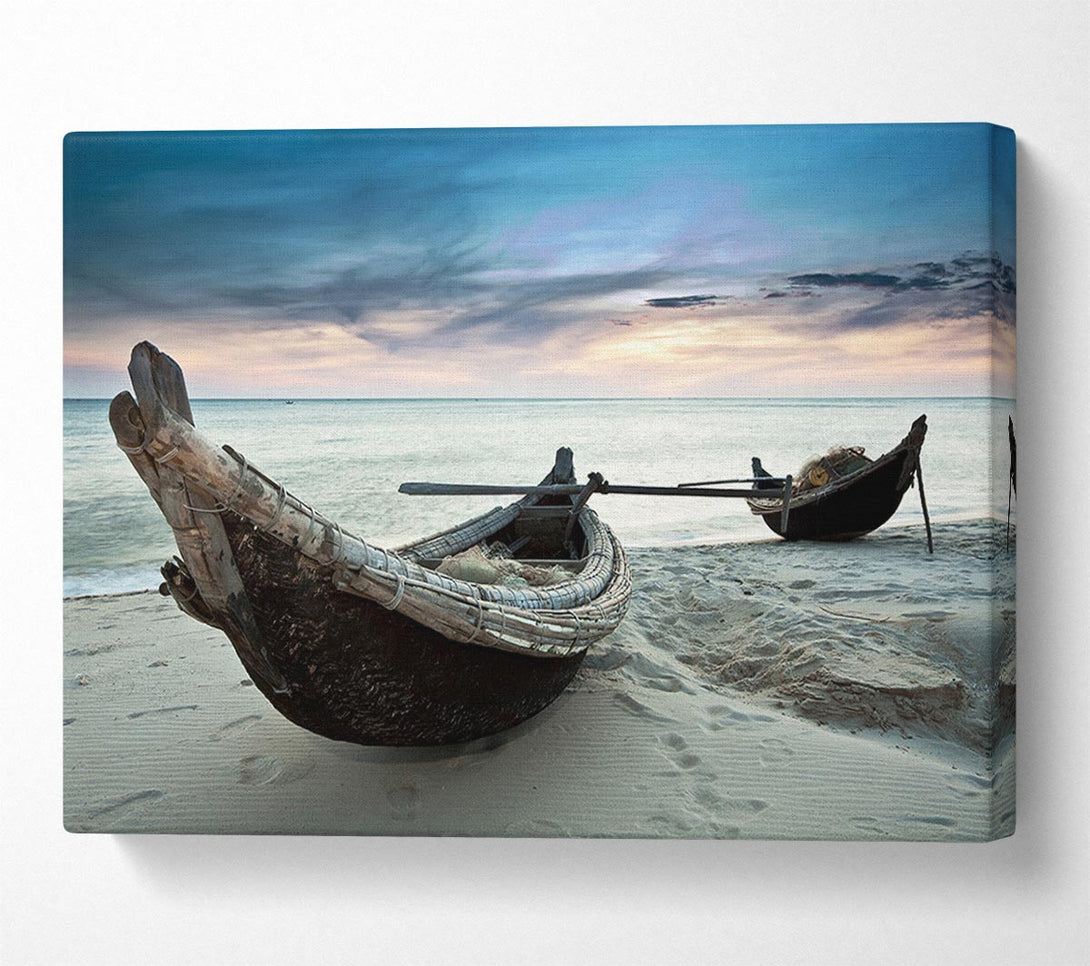  A Canvas Print of Fishing Boat At Dusk Canvas Wall Art