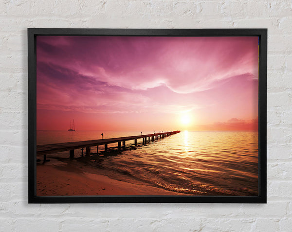 Sailboat Ocean Framed Print