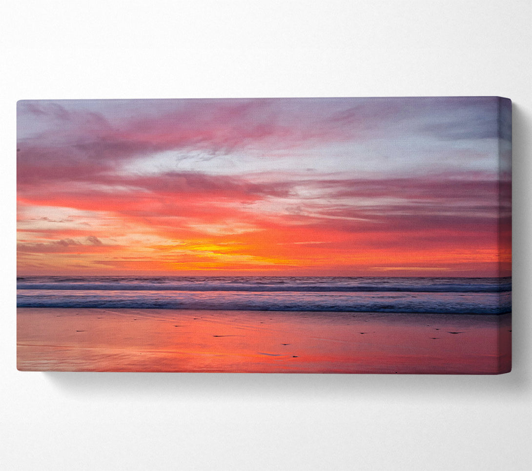  A Canvas Print of Sunset Ocean Canvas Art