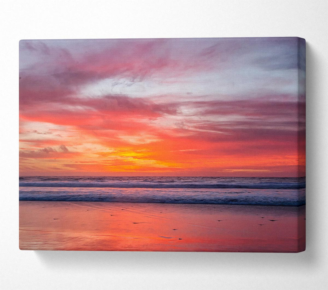  A Canvas Print of Sunset Ocean Canvas Art