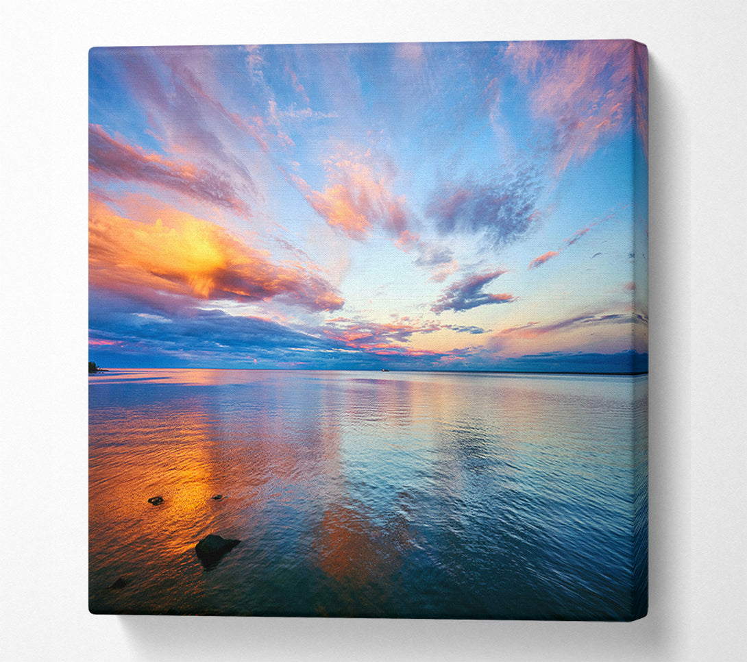  A Canvas Print of Nothing But Ocean Skies Canvas Art