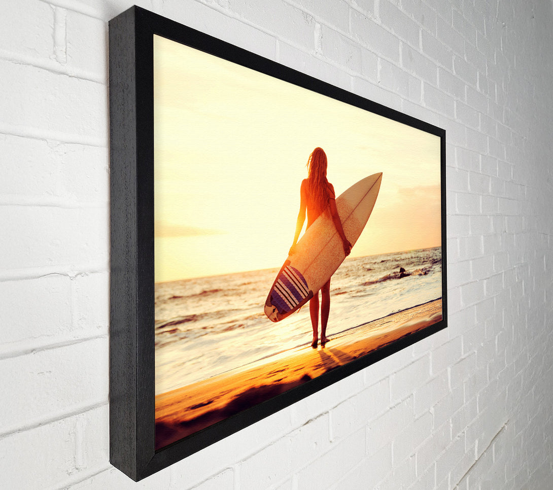  A Canvas Print of Surfers Sunrise Canvas Wall Art