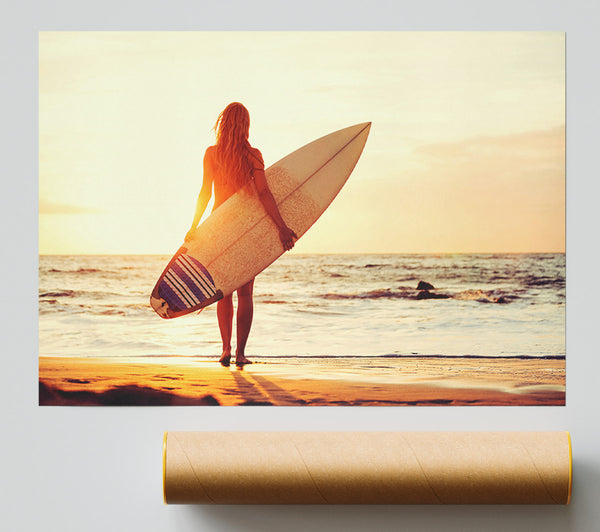 Surfers Sunrise Giclee Print
